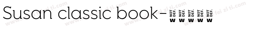 Susan classic book字体转换